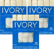 Ivory Soap, Original 3.17 oz Bars 10 each, Pack of 3 (30 Bars Total)