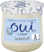 Oui by Yoplait French Style Coconut Whole Milk Yogurt, 5 OZ Jar