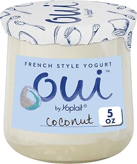 Oui by Yoplait French Style Coconut Whole Milk Yogurt, 5 OZ Jar