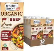 Organic Beef Stock by Kitchen Basics – 32 Ounce (Pack of 12), No Color, Pack of 12, Model HV1846419