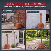 Justrite Terracotta / 4 Gallon / Cease-Fire Smoking Receptacles