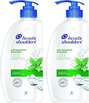 Head & Shoulders Anti Dandruff Shampoo, 2 Pack, Cool Menthol Scent Refreshes and Cleanses Scalp, Daily Use For all Hair Types, 22 oz Pump Bottles