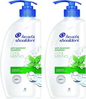 Head & Shoulders Anti Dandruff Shampoo, 2 Pack, Cool Menthol Scent Refreshes and Cleanses Scalp, Daily Use For all Hair Types, 22 oz Pump Bottles