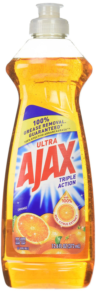 Triple Action Dish Liquid Orange by Ajax – 12.6 Fl Oz (Pack of 1), Yellow, Model 44667