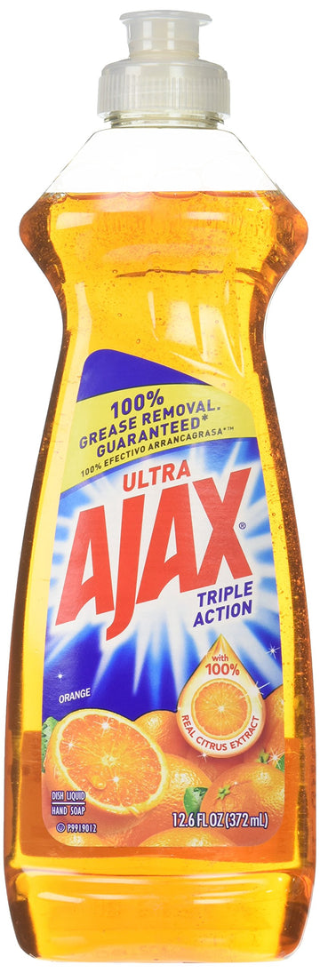 Triple Action Dish Liquid Orange by Ajax – 12.6 Fl Oz (Pack of 1), Yellow, Model 44667