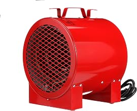 TPI ICH240C Series ICH Construction Site/Utility Fan Forced Portable Heater, 4000/3000W, 16.7/14.4 Amp,red