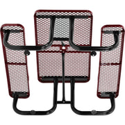 Global Industrial Red / 62 inches x 48 inches x 29.5 inches / Industrial Picnic Tables