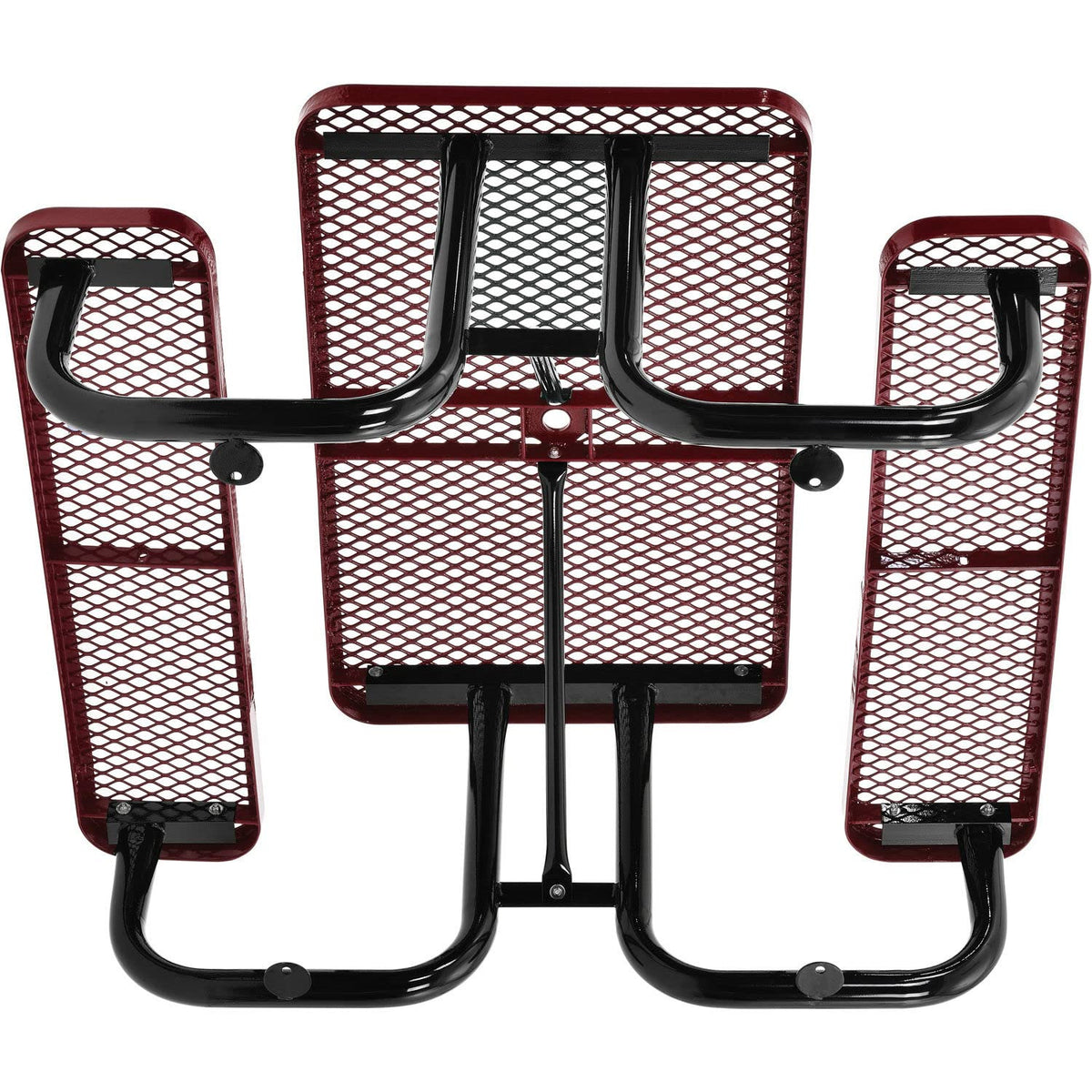Global Industrial Red / 62 inches x 48 inches x 29.5 inches / Industrial Picnic Tables