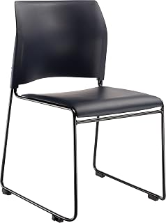 National Public Seating 8700 Series Vinyl Cafetorium Stacking Chair, Blue (8704-10-04)