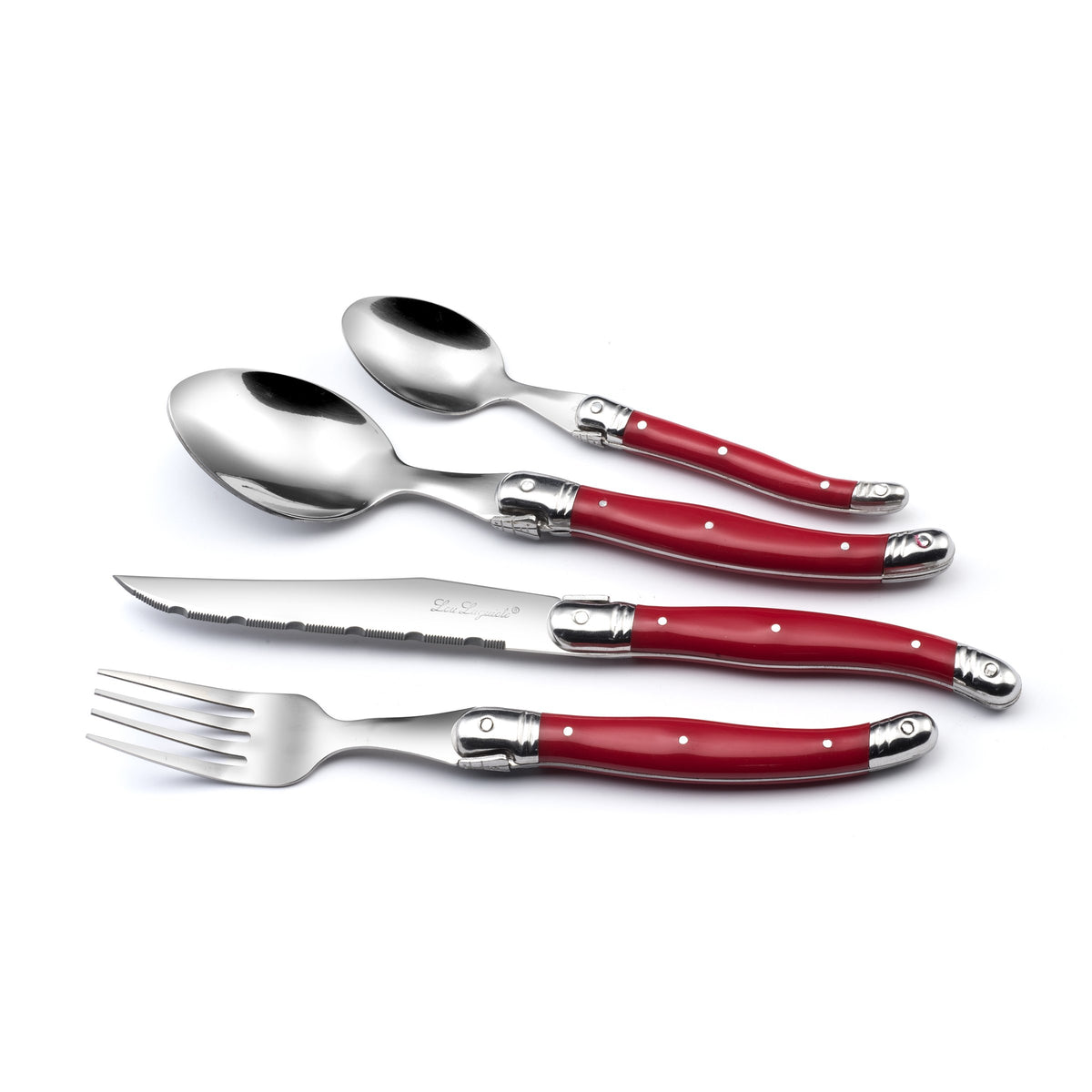 Tradition, stainless steel Polypropylene, red, One Size by Lou Laguiole – One Size, Stainless Steel, Red, Model 2511RDPA22C40