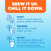 Dunkin' Cold / 10 Ounce (Pack of 6) / Brown Ground Coffee