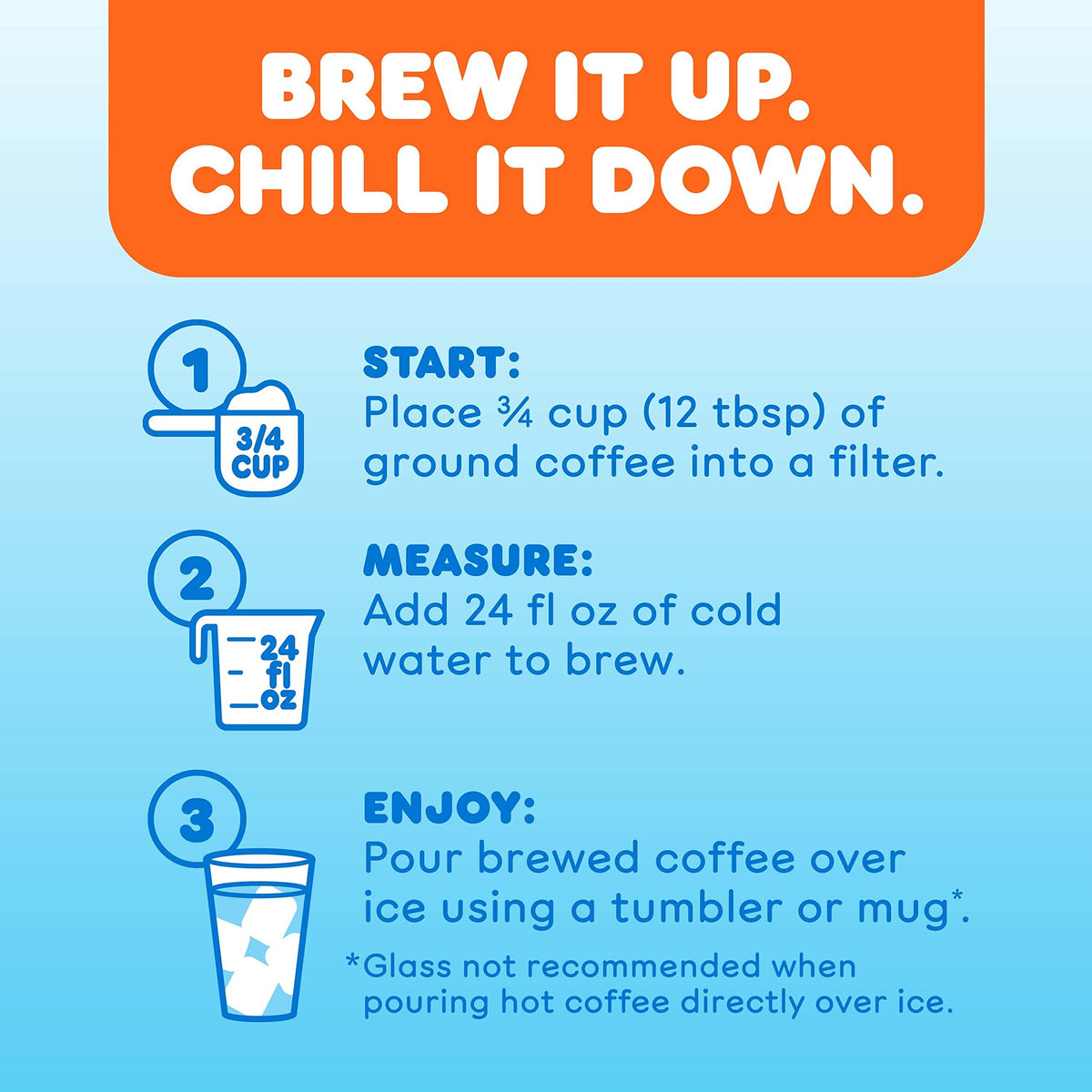 Dunkin' Cold / 10 Ounce (Pack of 6) / Brown Ground Coffee