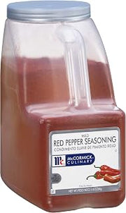 McCormick Culinary Mild Red Pepper Seasoning, 5 lb - One 5 Pound Container of Bulk Red Pepper Powder for Cooking, Perfect in Sauces, Soups, Egg Dishes and More