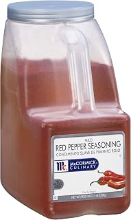 McCormick Culinary Mild Red Pepper Seasoning, 5 lb - One 5 Pound Container of Bulk Red Pepper Powder for Cooking, Perfect in Sauces, Soups, Egg Dishes and More