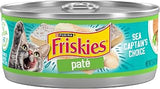 Purina Friskies Wet Cat Food Pate, Sea Captain's Choice, (24) 5.5 oz Cans