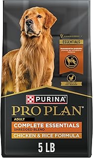 Purina Pro Plan Complete Essentials Chicken & Rice Dry Dog Food, 5 lb Bag