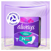 Daily Fresh Women's Flexistyle Gigapack Panty Liners by Always – 1 Count (Pack of 72), Cotton, De-yy170, Model 8006540769874