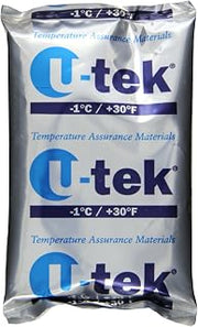 Thermosafe U-tek 429 Phase Change Material Gel, -1°C Temperature, 6" L x 4" W x 0.75" H (Case of 36)