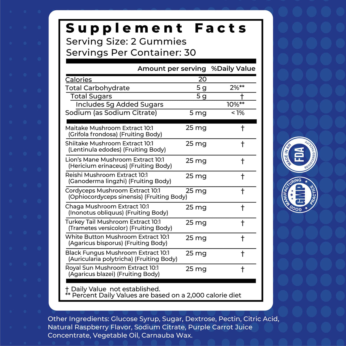 Mushroom Gummies, 10 Super Mushrooms for Immune Support, Focus & Energy - with Lions Mane, Reishi & Cordyceps, 60 Count - Vegan & Gluten Free by Gusevit – Model RQ-XUXJ-UROQ