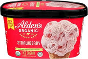 Aldens Organic Strawberry Ice Cream, 48 Fluid Ounce - 3 per case.