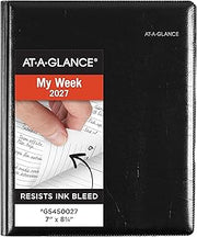 AT-A-GLANCE 2027 Planner Refillable, Weekly & Monthly, 7.5" x 9.25", Executive, DayMinder, Black (G5450027)