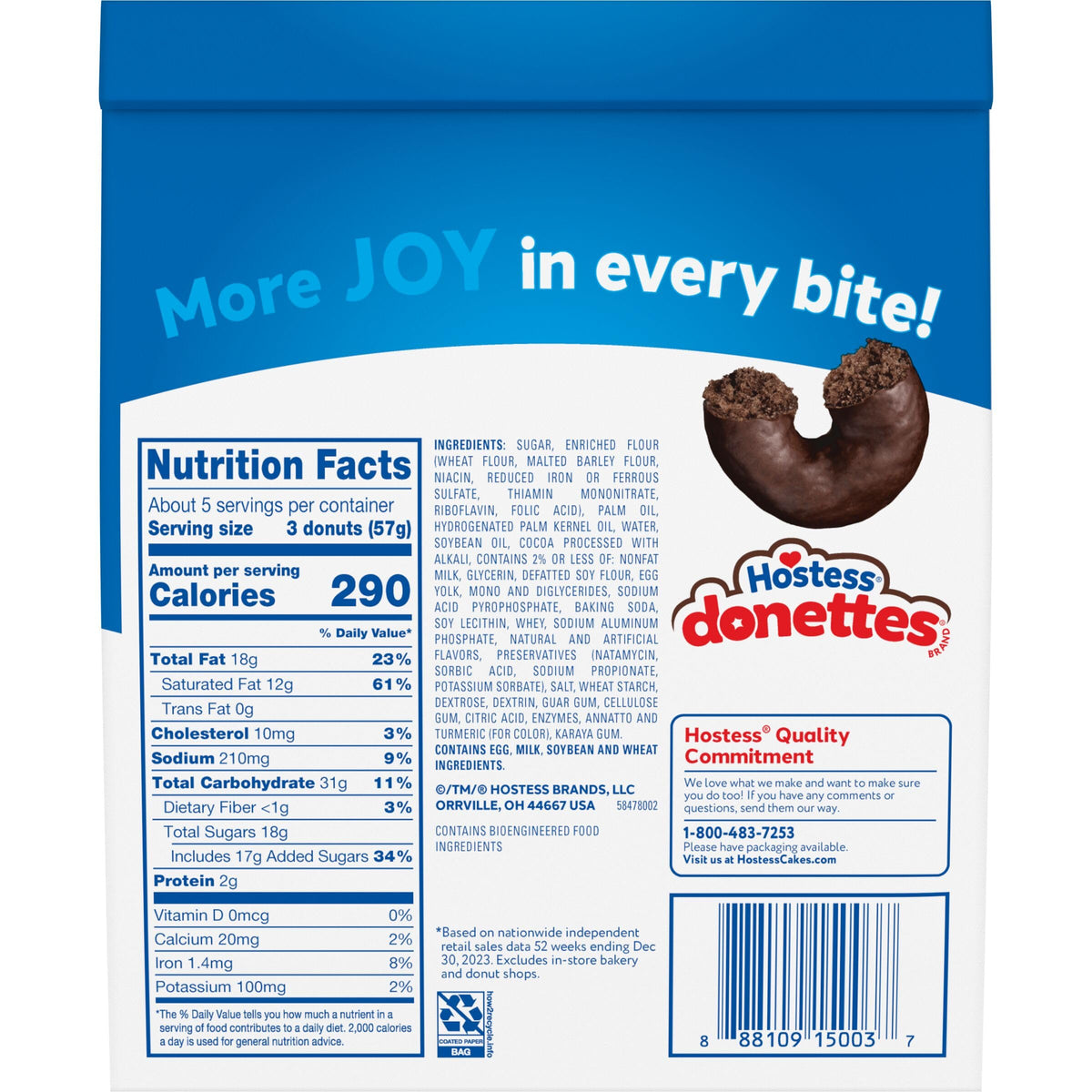 DONUT GLAZED 6PK by Hostess – 1 Count (Pack of 1), Model 888109150037
