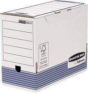Bankers Box System A4 150mm Spine Transfer Files - Blue, 10 Count (Pack of 1)