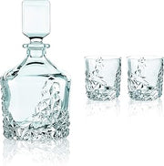 Nachtmann Sculpture Whisky Decanter and Tumblers, 3 Piece Set