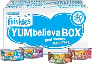 Purina Friskies Wet Cat Food Variety Pack, YUMbelievaBOX YUM-credible Surprises - (40) 5.5 oz. Pull-Top Cans