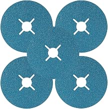 Walter Surface Technologies Walter 15P453V 4-1/2x7/8 TOPCUT Vendible Sanding Discs Premium Blue Zirconium 36 Grit, 5 Pack