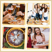 Hushee Cake Divider Set, Aluminum, 8 10 12 Slice Options