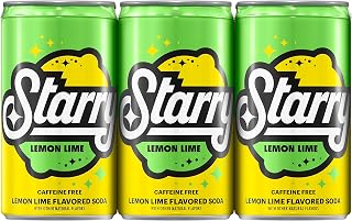 Starry Lemon-Lime Soda Pop, 7.5oz Mini Cans (6 Pack)