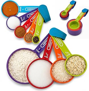 Farberware Color 9-Piece Measuring Cups and Spoons Set, Set of 9