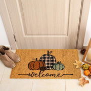 Whaline Fall Doormat, Coir Pumpkin Design, 16 x 28 Inch