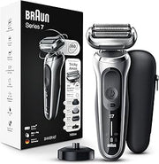 Braun Series 7 7032cs Flex Electric Razor for Men, Wet & Dry, Electric Razor, Rechargeable, Cordless Foil Shaver with Beard Trimmer and Charging Stand, Silver