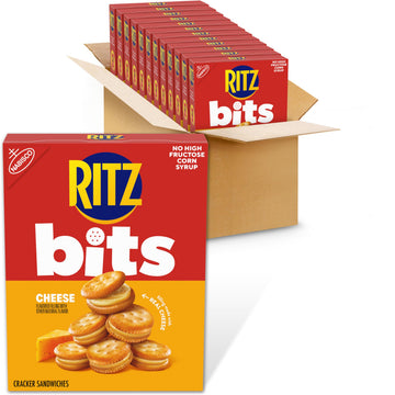 Bits Cheese Sandwich Crackers by Ritz – 8.8 Ounce (Pack of 12), Pack of 12