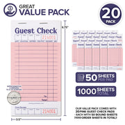 Stock Your Home 40 Pack / Green / 40 Guest Checks
