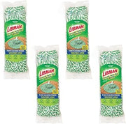 Libman Tornado Mop Refills, Self Wringing, Cotton, Machine Washable, 4 Pack