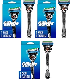 Gillette Fusion Proglide Manual Men's Razor With Flexball Handle Technology With 1 Razor Blade (Pack of 3)