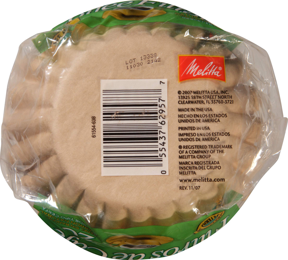 8-12 Cup Basket Coffee Filters by Melitta – 8 to 12 Cup, Paper, Model 62957