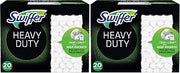 Swiffer Sweeper Heavy Duty Multi-Surface Dry Cloth Refills for Floor Sweeping & Cleaning, 20Count (Pack of 2)