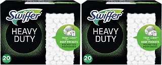 Swiffer Sweeper Heavy Duty Multi-Surface Dry Cloth Refills for Floor Sweeping & Cleaning, 20Count (Pack of 2)