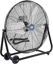 Global Industrial Portable Tilt Floor Fan, 24", Direct Drive
