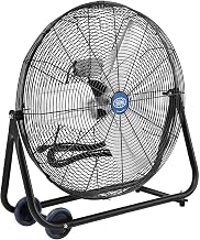 Global Industrial Portable Tilt Floor Fan, 24", Direct Drive
