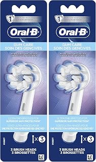 Oral-B Gum Care Electric Toothbrush Replacement Brush Heads, 3 Count (Pack of 2)