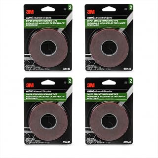 3M Super Strength Molding Tape 3614, 1/2 in x 15 ft, 4 Rolls