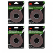 3M 1/2 Inch x 15 Ft, 4 Rolls / Black / 1 Pinstriping Tape