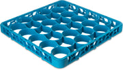 OptiClean NeWave Polypropylene 30-Compartment Short Glass Rack Extender by Carlisle FoodService Products – 30 Compartment, Polypropylene, Blue, Pack of 6, Model REW30S14