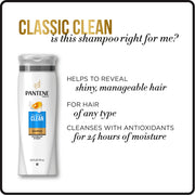 Shampoo, Pro-V Classic Clean, 25.4 fl oz, Twin Pack by Pantene – 25.4 Fl Oz (Pack of 1), Shampoo, Classic Clean, Model PR-COM-RT-X835247