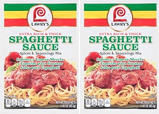 Lawry's Extra Thick & Rich Spaghetti Mix, 1.42 oz (Pack of 2)